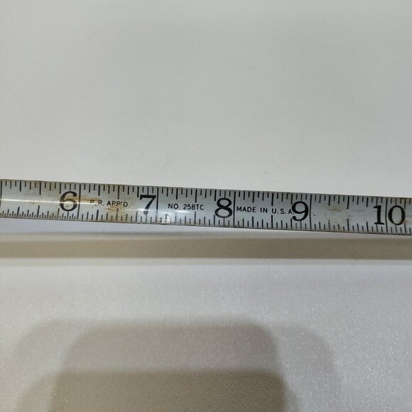 Disston Carlson White Chief 10 Ft Tape No. 3210 Retractable USA VTG Collectible - Picture 5 of 8